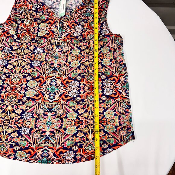 NWT Papermoon Women's 2X Split Neck Sleeveless Henley Knit‎ Top Blouse - Picture 6 of 9